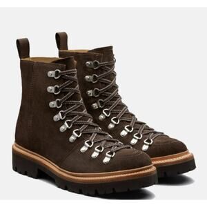 Grenson Dark Brown Lace-Up Winter Boots